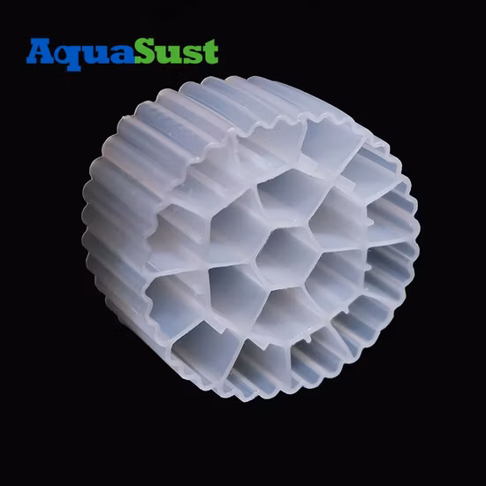 Mbbr バイオ メディアの重いサイズ 25*10mm バージン HDPE 材料プラスチック Mbbr フィルター メディア
